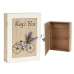 Sleutelkastje Romimex Wit Hout MDF 21 x 26 x 6 cm Fiets