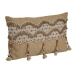 Cuscino Romimex Beige Nappe 30 x 8 x 50 cm Ricamo