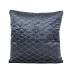 Cushion Romimex Dark blue Velvet 45 x 10 x 45 cm Embroidery