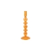 Candleholder Romimex Orange Glass 9 x 27 x 9 cm