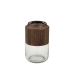 Vaso Alexandra House Living Natural Madeira Vidro 14 x 23 x 14 cm