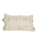 Coussin Romimex Blanc Pompons 30 x 10 x 50 cm