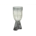 Vase Romimex Grau Glas Gesicht 16 x 32 x 16 cm