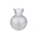 Vase Romimex Transparent Glass Stripes 21 x 25 x 21 cm