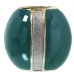 Vase Alexandra House Living Doré Argenté Vert foncé Céramique Brillant 13 x 23 x 22 cm