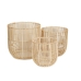 Set de jardiniere Romimex Natural Ratan (3 Piese)