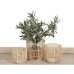 Set de jardiniere Romimex Natural Ratan (3 Piese)