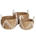 Set of Baskets Romimex Natural 3 Pieces