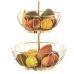 Fruteira Alexandra House Living Dourado Metal 28 x 42 cm