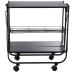 Serving trolley Alexandra House Living Black 68 x 70 x 40 cm Foldable