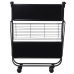 Chariot de service Alexandra House Living Noir 68 x 70 x 40 cm Pliable