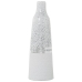 Vase Alexandra House Living Blanc Argenté Céramique 13 x 13 x 37 cm