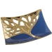 Centro de mesa Alexandra House Living Azul Dourado 28 x 22 x 6 cm