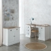 Hall Table with Drawers Alexandra House Living White Brown Zinc Alloy MDF Wood 39 x 80 x 82 cm