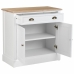 Hall Table with Drawers Alexandra House Living White Brown Zinc Alloy MDF Wood 39 x 80 x 82 cm