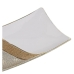 Centrotavola Alexandra House Living Bianco Dorato Argentato Ceramica 9 x 37 x 18 cm