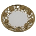 Centro de mesa Alexandra House Living Branco Dourado Cerâmica 5 x 27 x 26 cm