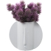 Vase Alexandra House Living Hvid Keramik Skinnende Ansigt 13 x 24 x 20 cm