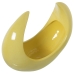 Centerpiece Alexandra House Living Yellow Ceramic Moon 14 x 29 x 28 cm