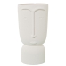 Vase Alexandra House Living Ecru Céramique Visage 16 x 16 x 27 cm