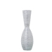 Vază de podea Alexandra House Living Alb Argintiu Ceramică Dungi 18 x 18 x 56 cm