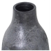 Vase Alexandra House Living Silberfarben aus Keramik Antiker Finish 17 x 18 x 39 cm