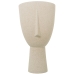 Vase Alexandra House Living Beige aus Keramik Gesicht Gesichtet 23 x 23 x 43 cm