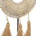 Decorative Figure Alexandra House Living White Golden Tassels 21 x 33 x 7 cm