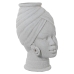 Vase Alexandra House Living White Ceramic African Woman 18 x 18 x 29 cm