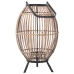 Lantern Alexandra House Living Brown wicker 28 x 43 x 28 cm Candleholder