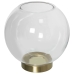 Vaso Alexandra House Living Transparente Dourado Cristal 20 x 22 cm 18 x 18 x 20 cm