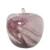 Decorative Figure Alexandra House Living Pink Crystal Apple 13 x 13 cm