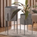 Set de jardiniere Alexandra House Living Argintiu Metal Cu suport (4 Piese)