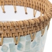 Planter Alexandra House Living Multicolour Rattan Mother of pearl Printed 18 x 14 x 18 cm