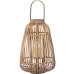 Lantern Alexandra House Living Brown wicker 30 x 45 x 30 cm Candleholder