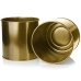 Conjunto de vasos Alexandra House Living Dourado Metal Com suporte (3 Peças)