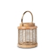 Lantern Alexandra House Living Golden Wood 15 x 20 x 15 cm