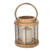 Lantern Alexandra House Living Golden Wood 15 x 20 x 15 cm