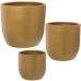 Conjunto de vasos Alexandra House Living Castanho Cerâmica (3 Peças)