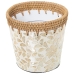 Planter Alexandra House Living Multicolour Rattan Mother of pearl Printed 18 x 14 x 18 cm