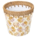 Blumentopf Alexandra House Living Bunt Rattan Perlmutt gedruckt 18 x 14 x 18 cm