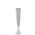 Vase de sol Alexandra House Living Blanc Nacre noire 21 x 21 x 87 cm