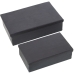 Set de boîtes décoratives Alexandra House Living Gris Métal 28 x 18 x 8 cm 23 x 7 x 14 cm 2 Pièces