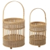 Σετ φαναριών Alexandra House Living Καφέ Bamboo 20 x 27 x 20 cm 27 x 32 x 27 cm 2 Τεμάχια