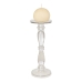 Candleholder Romimex Transparent Glass 13 x 35 x 13 cm