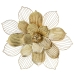 Decorazione da Parete Alexandra House Living Dorato Metallo Fiore 49,5 x 45 x 4 cm