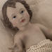 Dekorativ figur Alexandra House Living Beige Plastik Baby Jesus 12 x 18 x 26 cm Pude