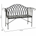 Bench Alexandra House Living Black Iron 50 x 88 x 110 cm