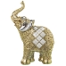 Dekorativ Figur Alexandra House Living Gyllen Plast Elefant 13 x 22 x 30 cm Speil