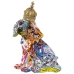 Decoratieve figuren Alexandra House Living Multicolour Plastic Hond Kroon 16 x 20 x 27 cm